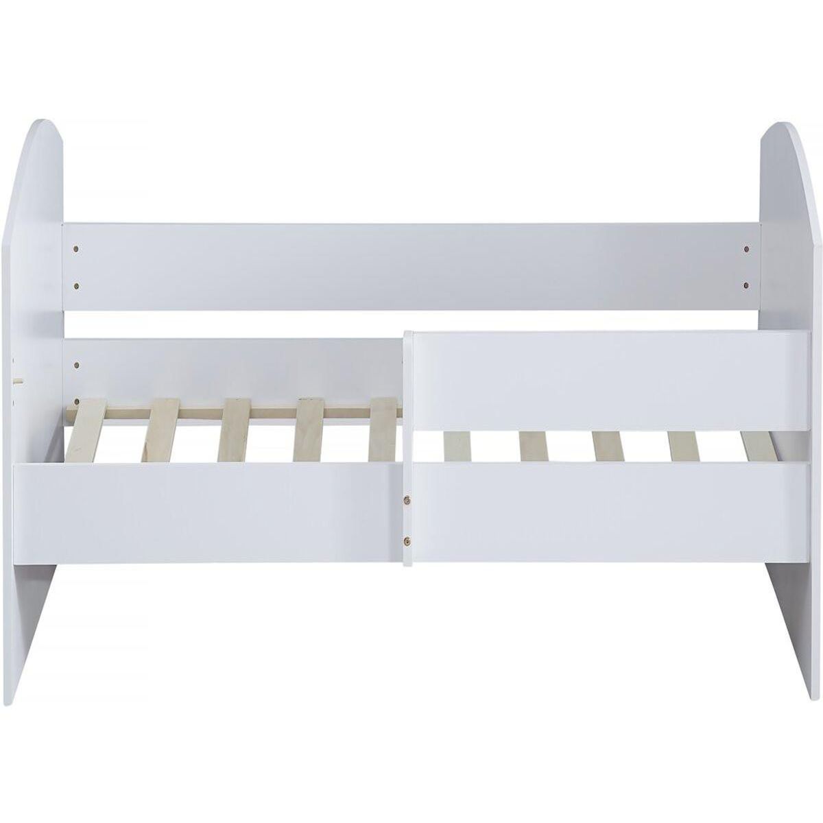 Habitat et Jardin Lit enfant avec barrière  Victoria  - Bois - Blanc - 80 x 160 cm