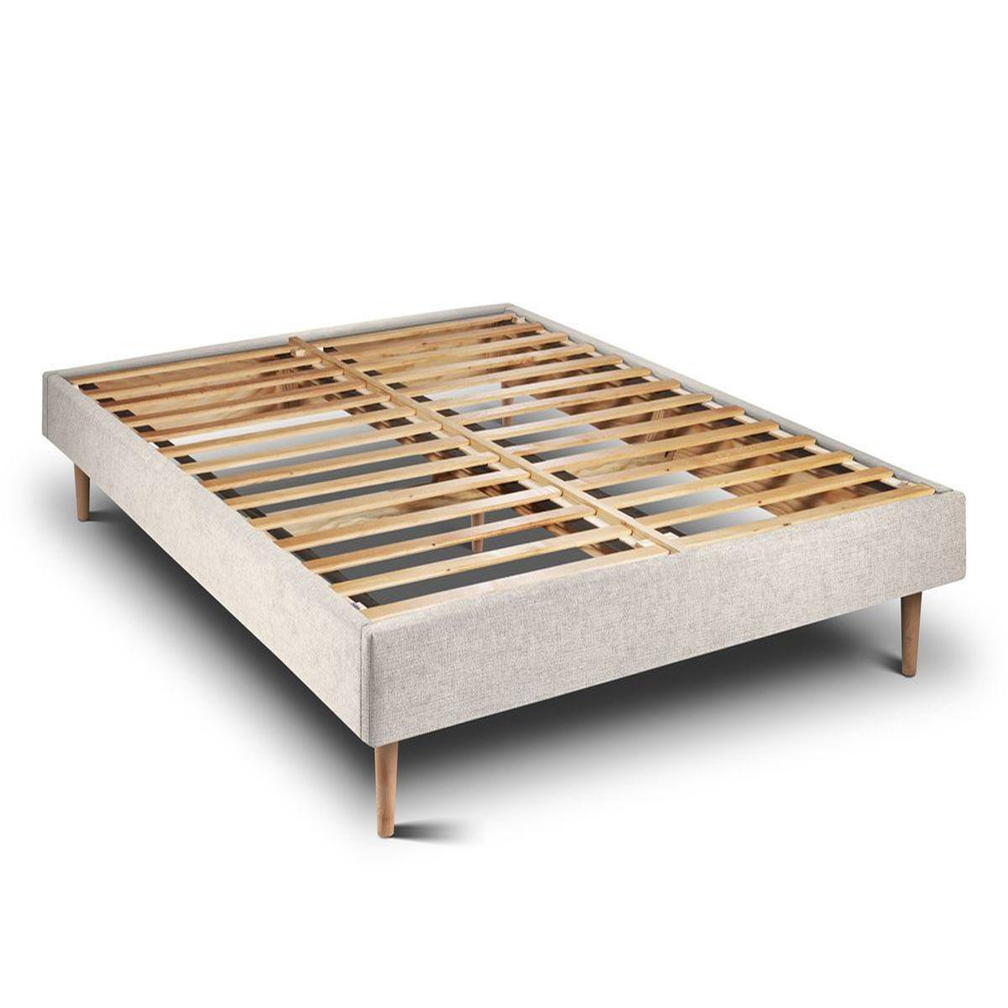 Voir la diapositive 4 : Sommeil de Plomb Lit avec tête de lit tapissier tissu et sommier kit - Hauteur totale : 29cm