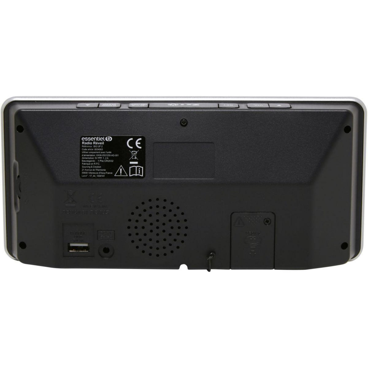 ESSENTIEL B Radio réveil Big Up II