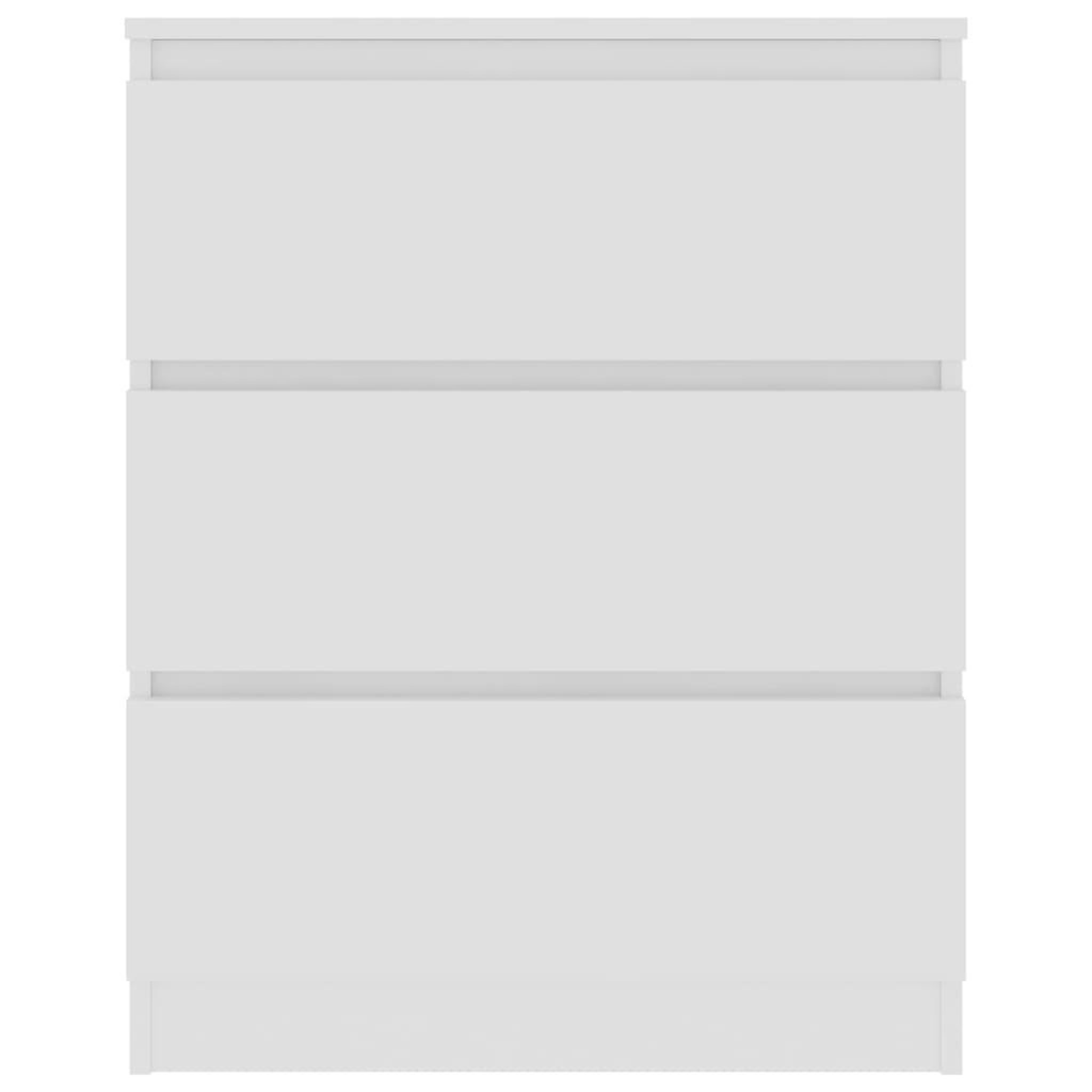 Voir la diapositive 4 : VIDAXL Buffet Blanc 60x35x76 cm Bois d'ingenierie