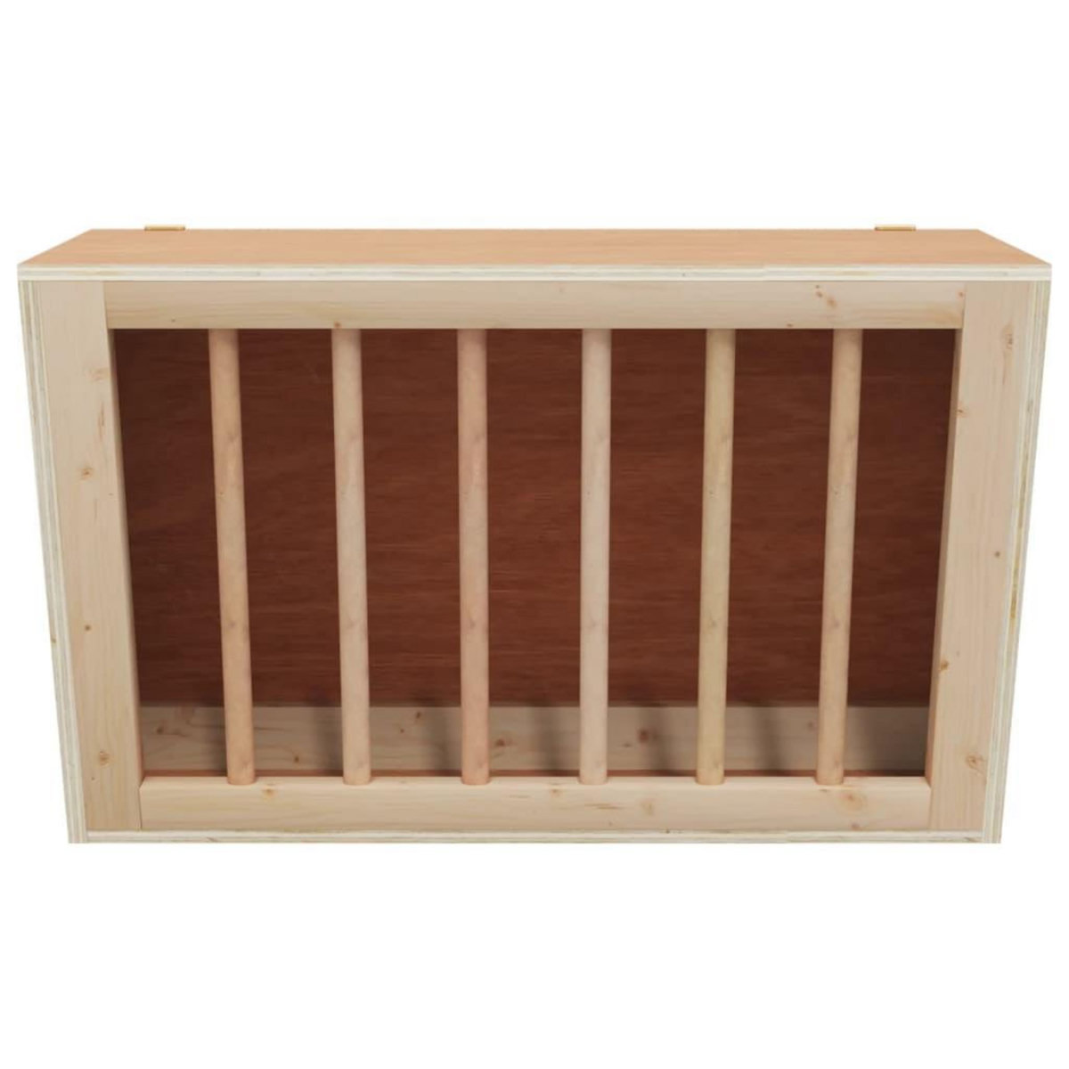 VIDAXL Mangeoire a foin pour lapins 37x18,5x23 cm bois massif sapin
