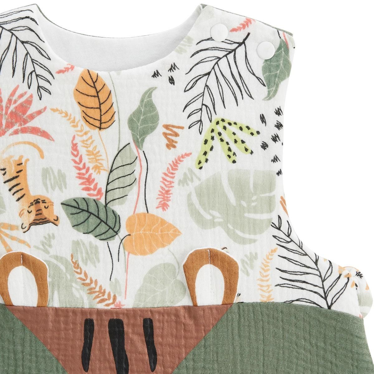 Petit Béguin Turbulette d'été en gaze de coton avec pieds retroussables Dumbea