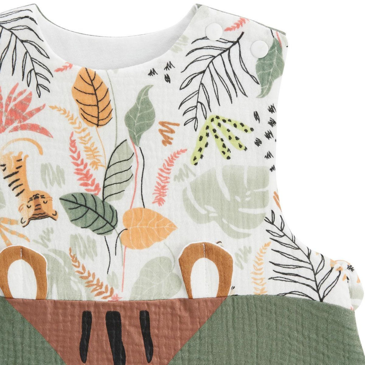 Petit Béguin Turbulette d'été en gaze de coton avec pieds retroussables Dumbea