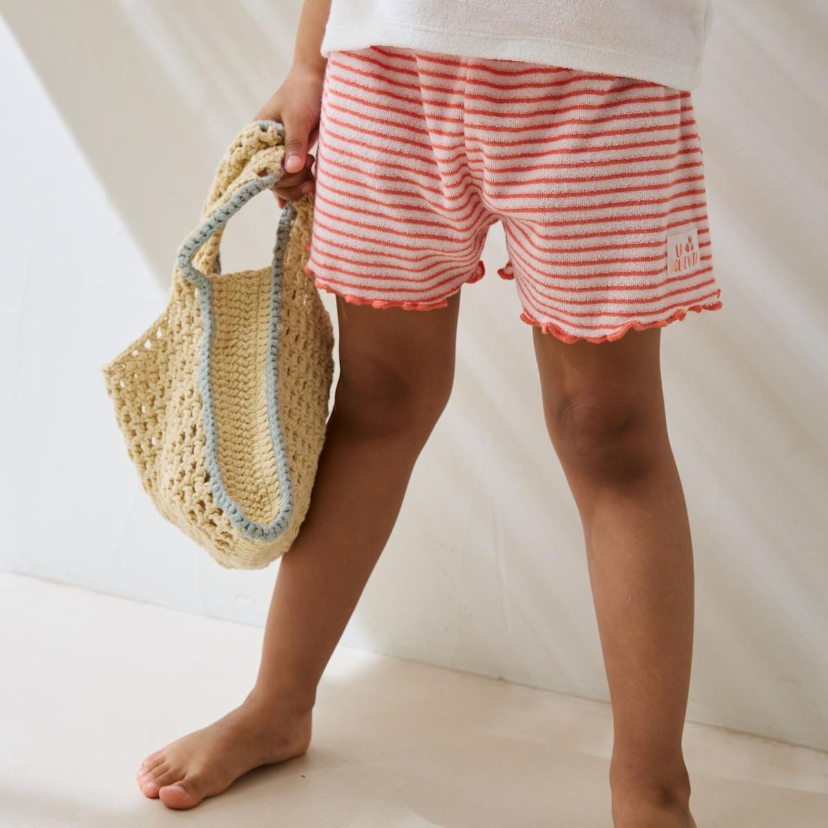 Petit Béguin Ensemble enfant t-shirt et short en éponge Saona