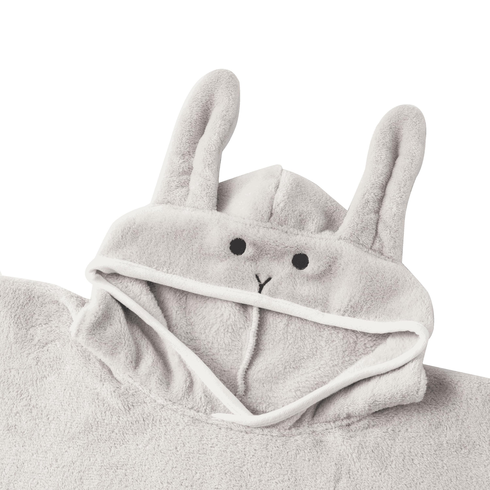 Voir la diapositive 2 : ACTUEL Plaid enfant à capuche lapin 