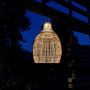 Voir la diapositive 2 : Lumisky Suspension solaire bohème HOLIDAY Beige Poly rotin H42cm
