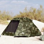 VIDAXL Tente de pêche 3 personnes camouflage imperméable