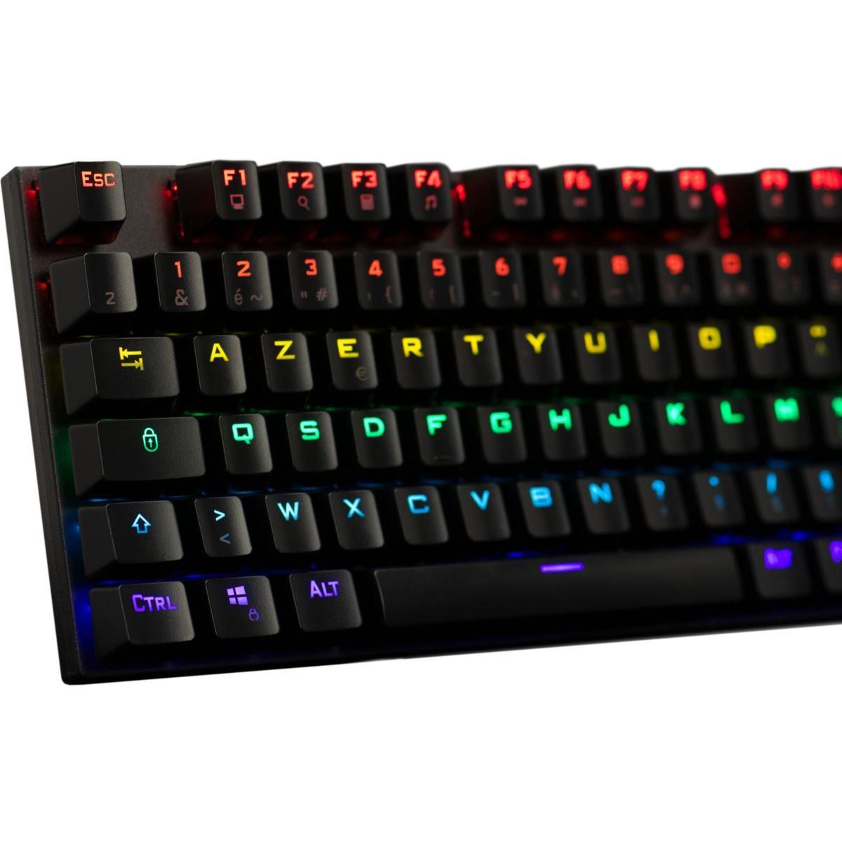 THE G-LAB Clavier gamer KEYZ CARBON EX FR