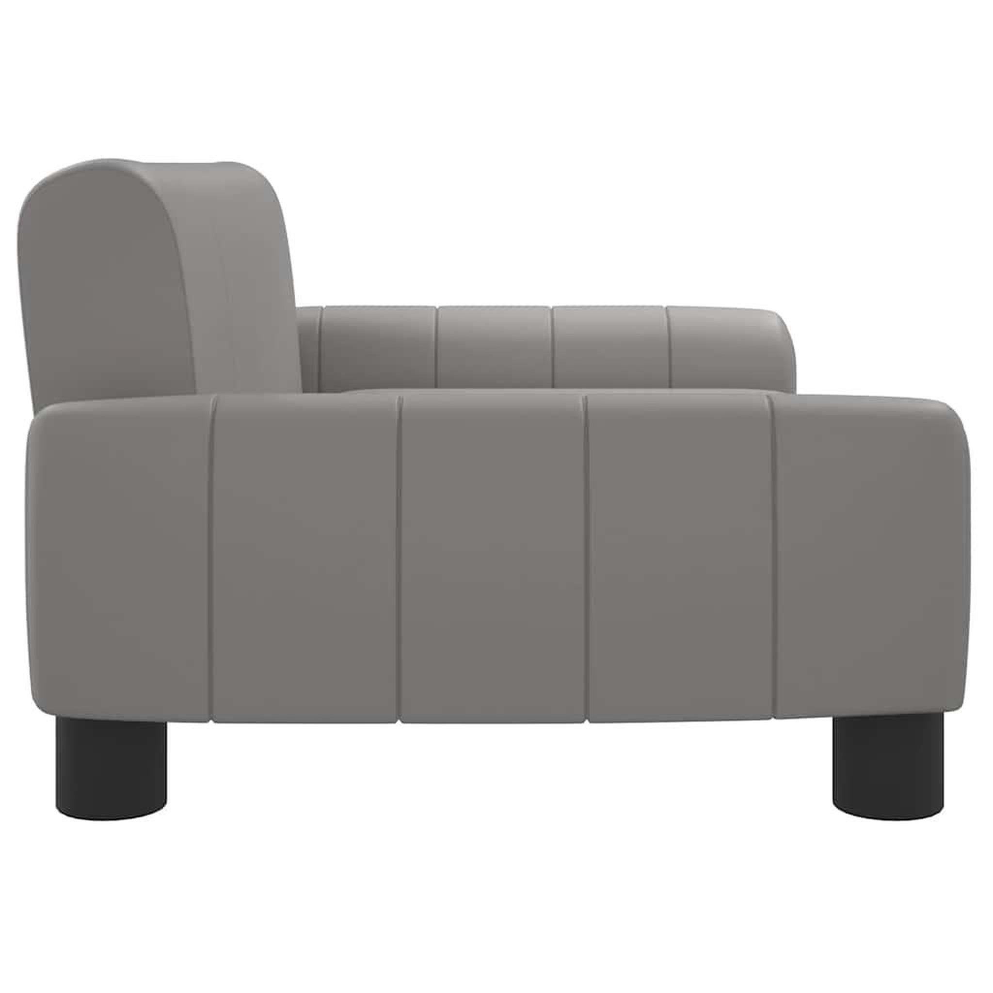 Voir la diapositive 4 : VIDAXL Lit pour chien gris 70x45x30 cm similicuir