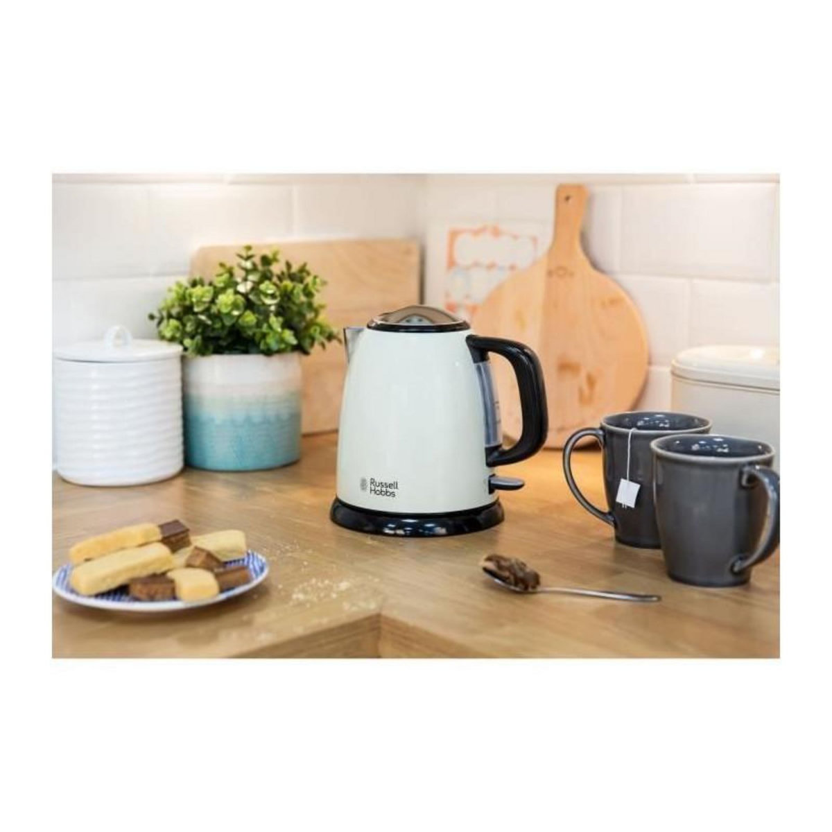 Russell Hobbs Bouilloire sans fil 1l 2400w crème - 24994-70
