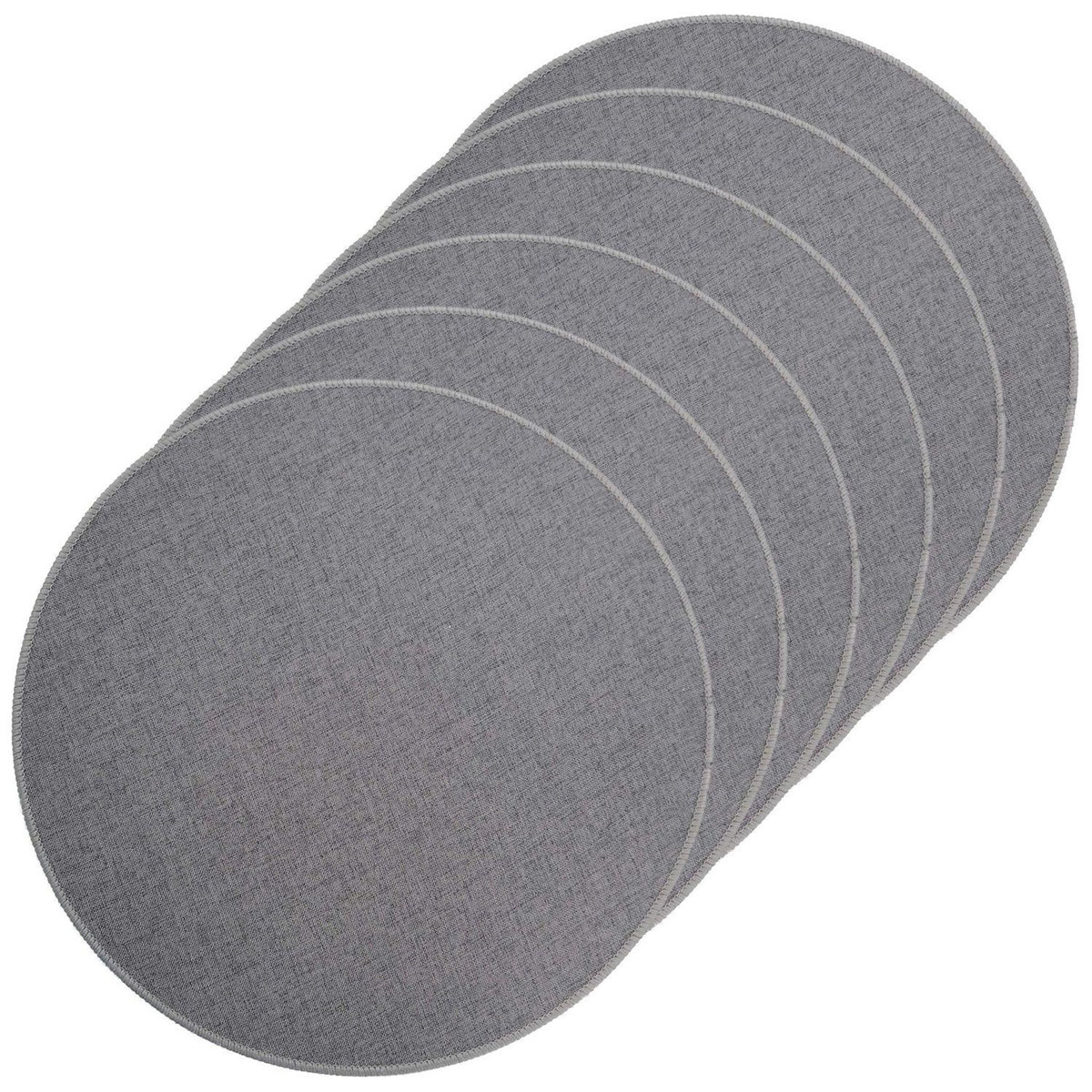 Douceur d'Intérieur Lot de 6 sets de table tissés antidérapants