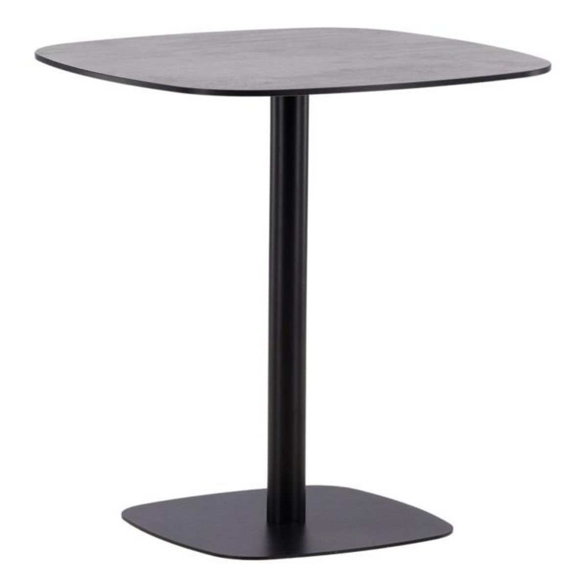 Paris Prix Table de Jardin en Métal  Milano  75cm Noir