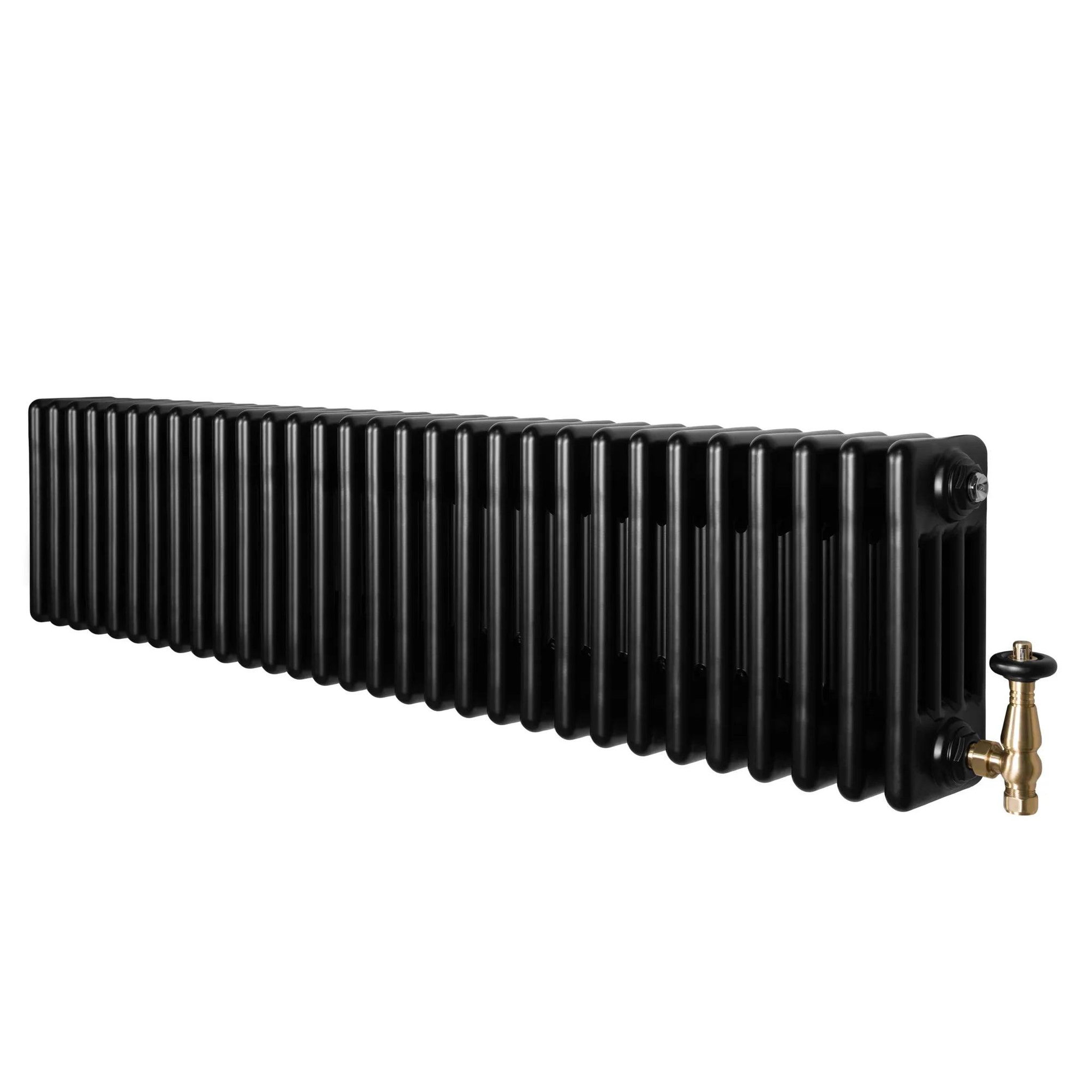 Voir la diapositive 1 : MONSTERSHOP Radiateur traditionnel à 4 colonnes & vannes - 300 x 1370 mm