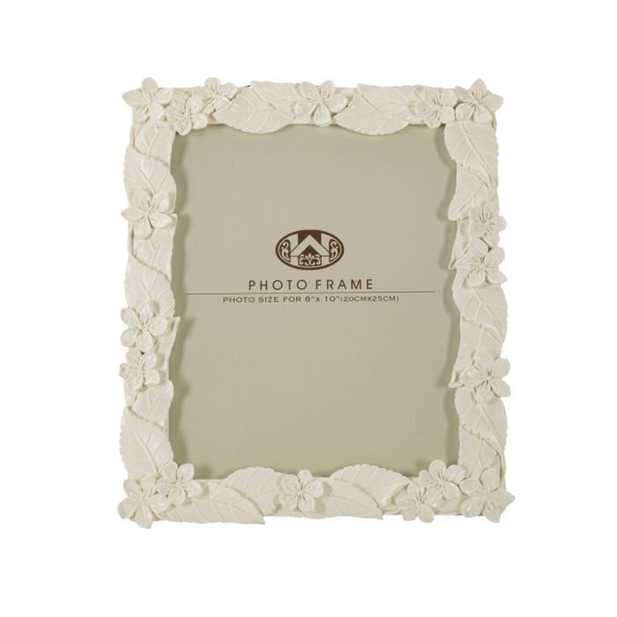 Voir la diapositive 2 : Paris Prix Cadre Photo Déco Fleurs  Leaf  20x25cm Crème
