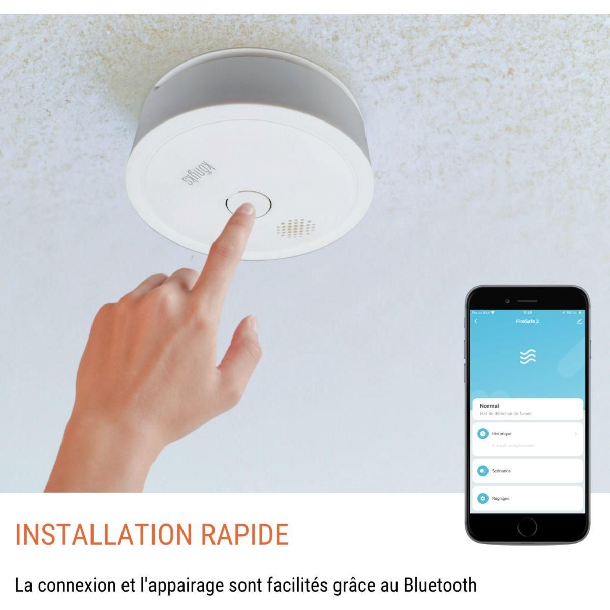 KONYKS Détecteur de fumée FIRESAFE 2 connecté