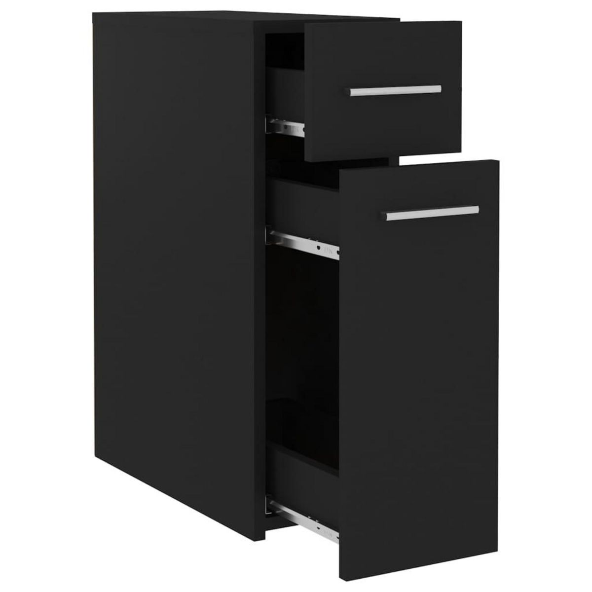VIDAXL Armoire d'apothicaire Noir 20x45,5x60 cm Bois d'ingenierie