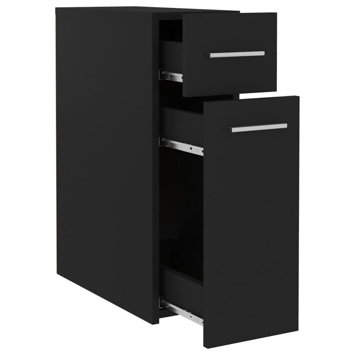 VIDAXL Armoire d'apothicaire Noir 20x45,5x60 cm Bois d'ingenierie