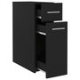 Voir la diapositive 5 : VIDAXL Armoire d'apothicaire Noir 20x45,5x60 cm Bois d'ingenierie