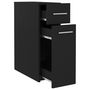 Voir la diapositive 5 : VIDAXL Armoire d'apothicaire Noir 20x45,5x60 cm Bois d'ingenierie