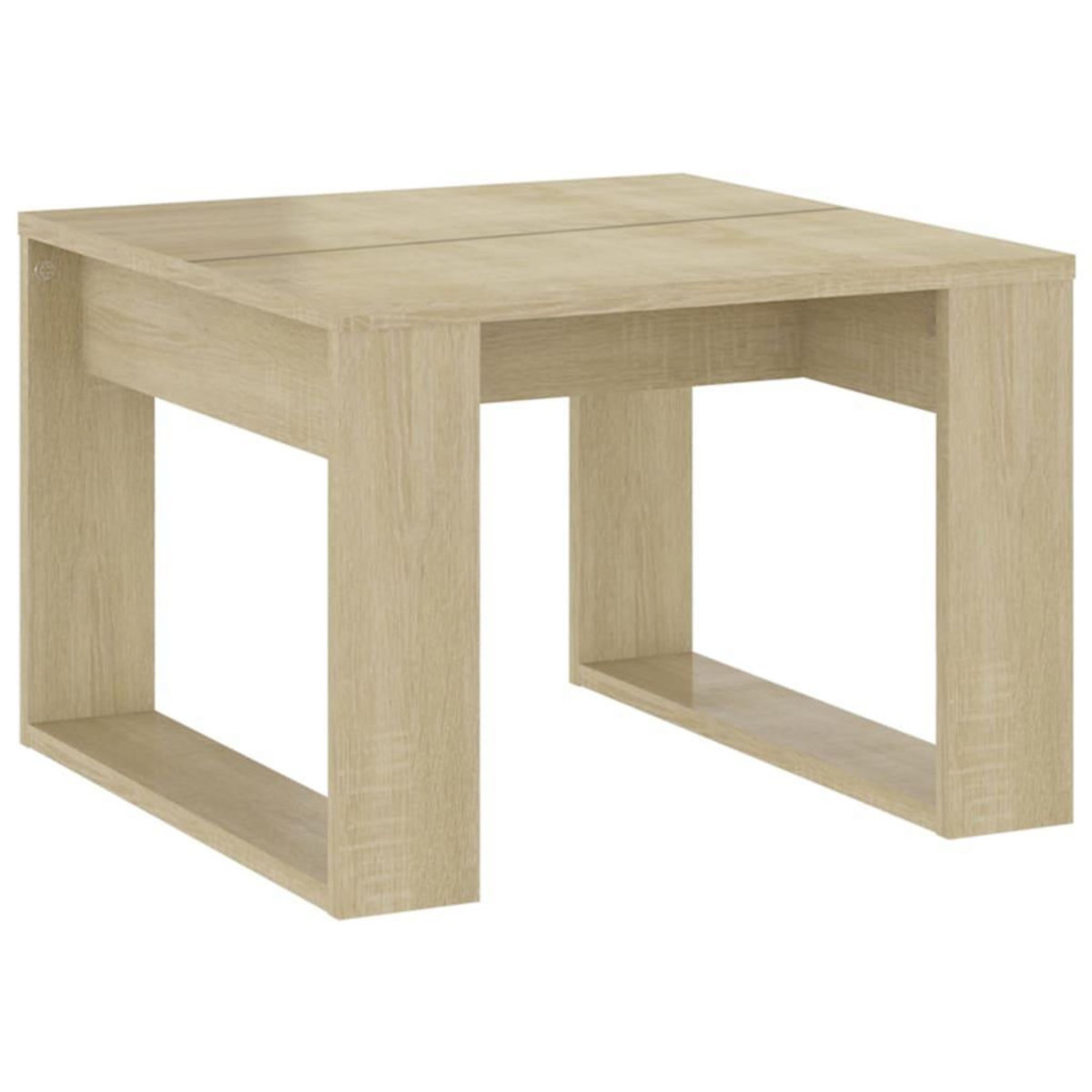 VIDAXL Table d'appoint Chene sonoma 50x50x35 cm Bois d'ingenierie