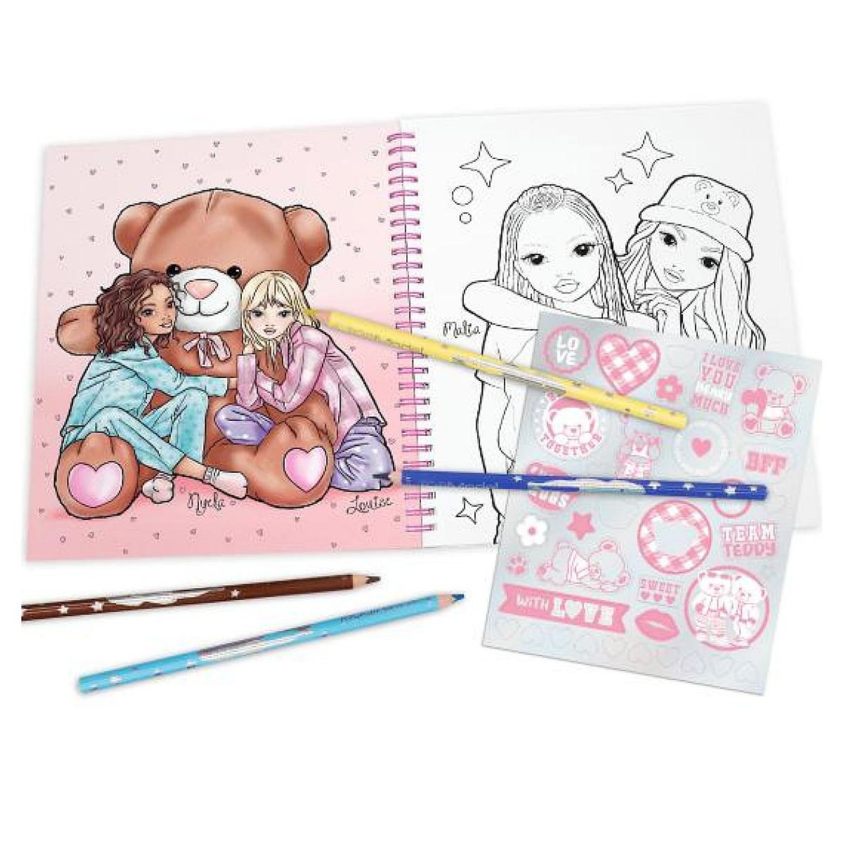 TOP MODEL TOPModel Livre de coloriageTeam Teddy