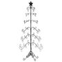 Voir la diapositive 5 : VIDAXL Arbre de Noël en metal pour decoration noir 180 cm