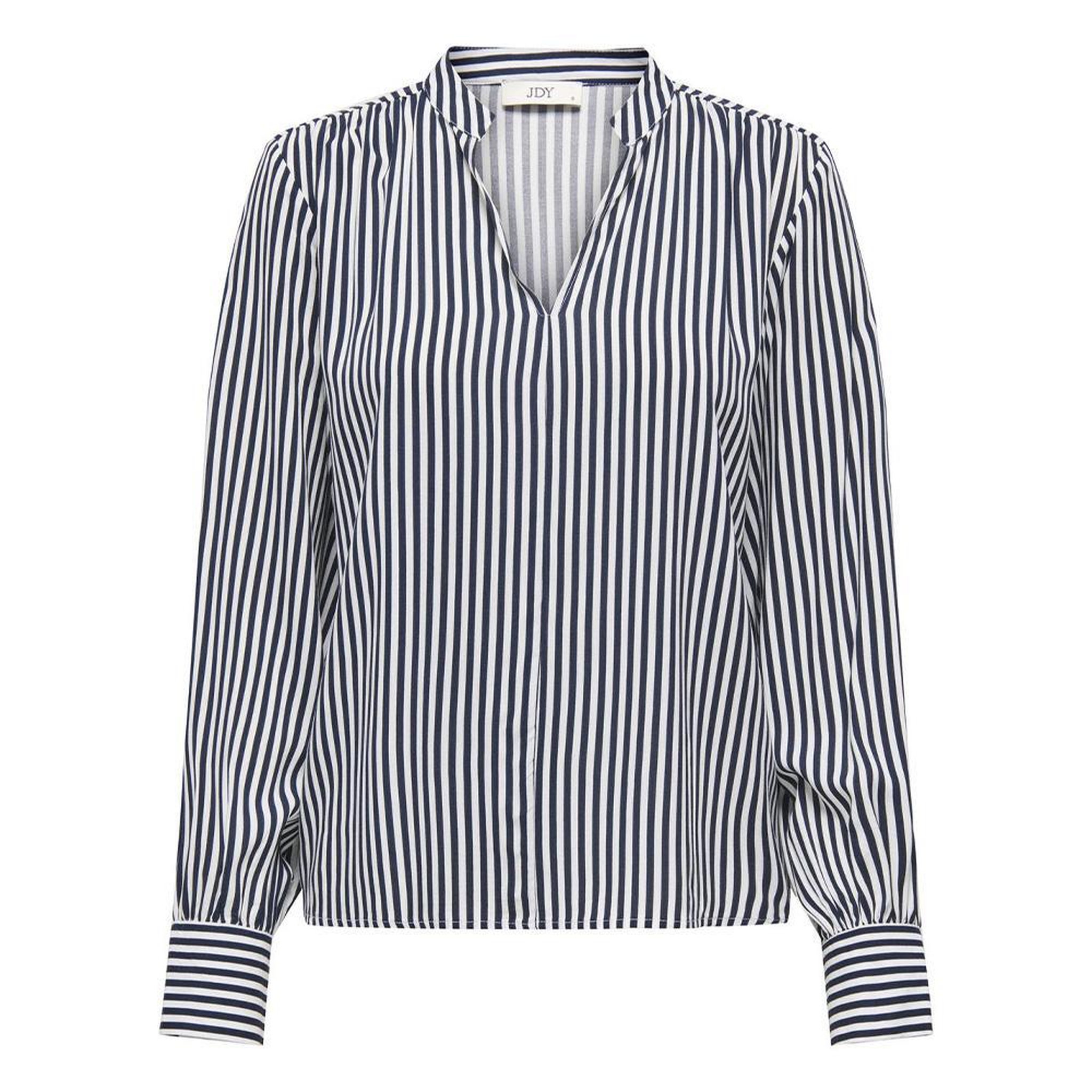 Voir la diapositive 1 : JACQUELINE DE YONG Blouse Blanche/Bleu Femme JDY Laurel