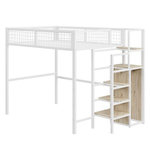 MERAX Lit mezzanine. Coloris disponibles : Blanc, Noir