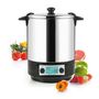 Voir la diapositive 2 : NATURE & SAVEURS Stérilisateur de bocaux électrique cuve inox avec écran lcd et minuteur 12l 1650w - NSST12INA