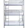 Voir la diapositive 1 : Habitat et Jardin Lit superposé en métal triple  HAVIN  - 90 x 190 cm - Gris