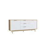 CONCEPT USINE Buffet scandinave blanc et bois naturel FYN
