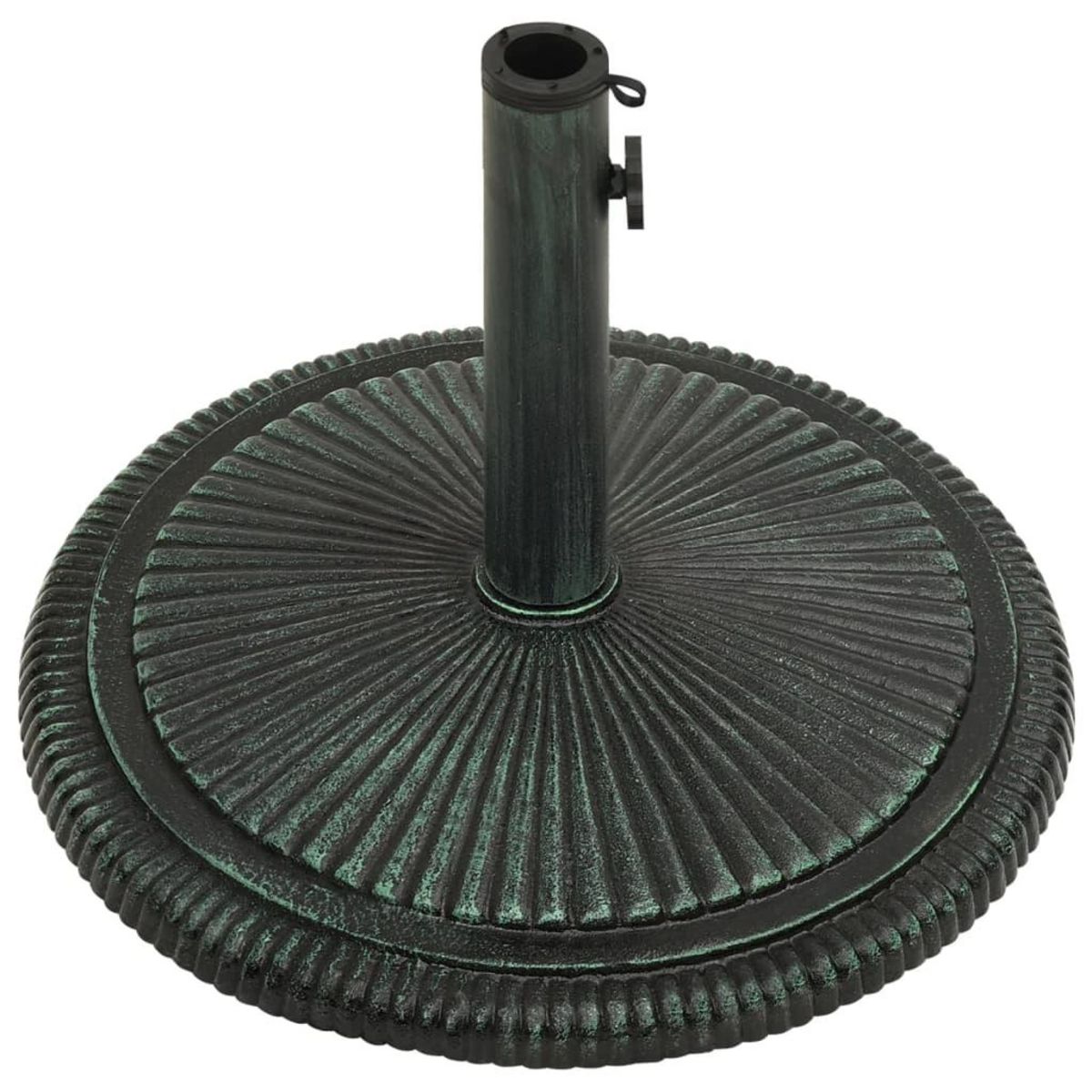 VIDAXL Socle de parasol Vert 45x45x30 cm Fonte