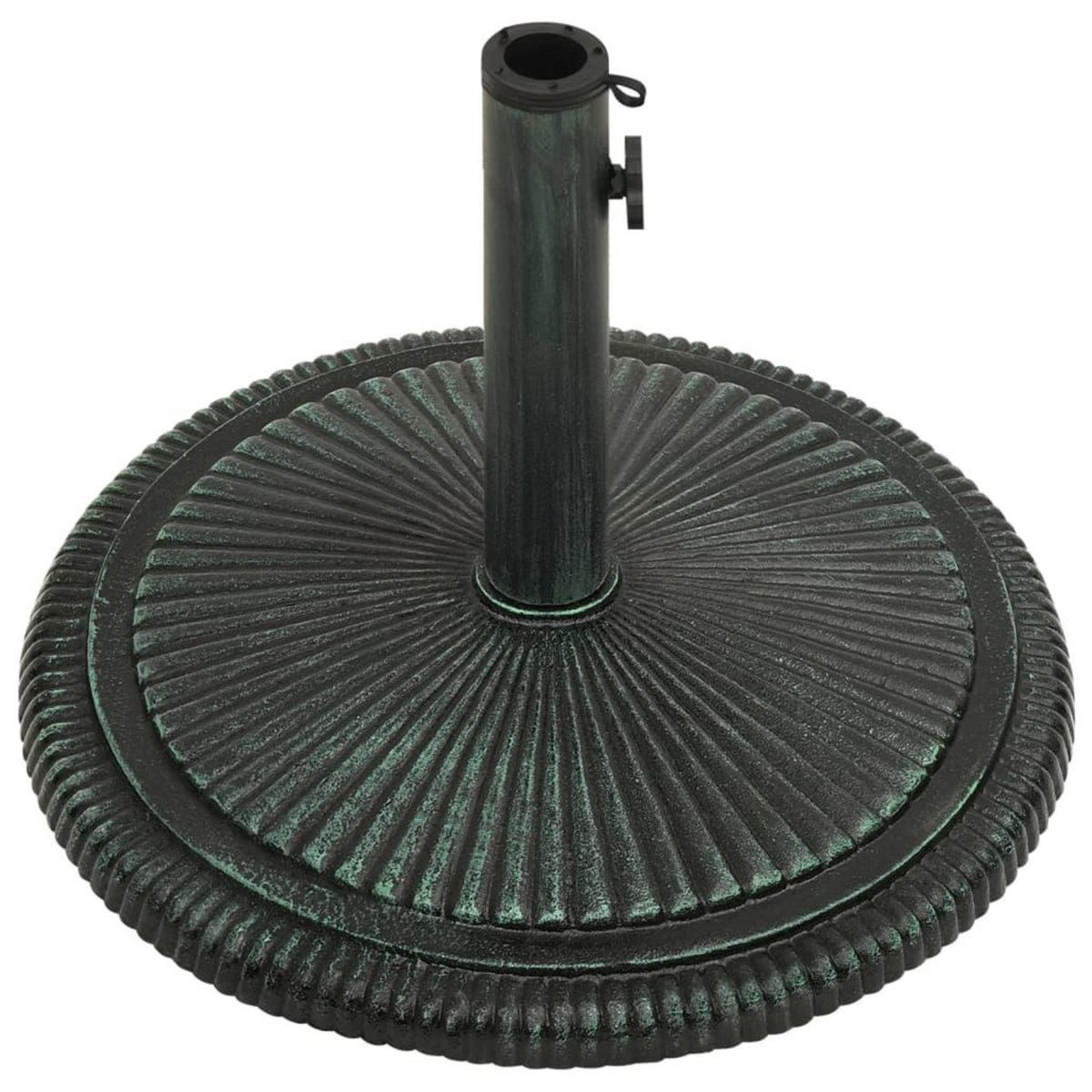 VIDAXL Socle de parasol Vert 45x45x30 cm Fonte
