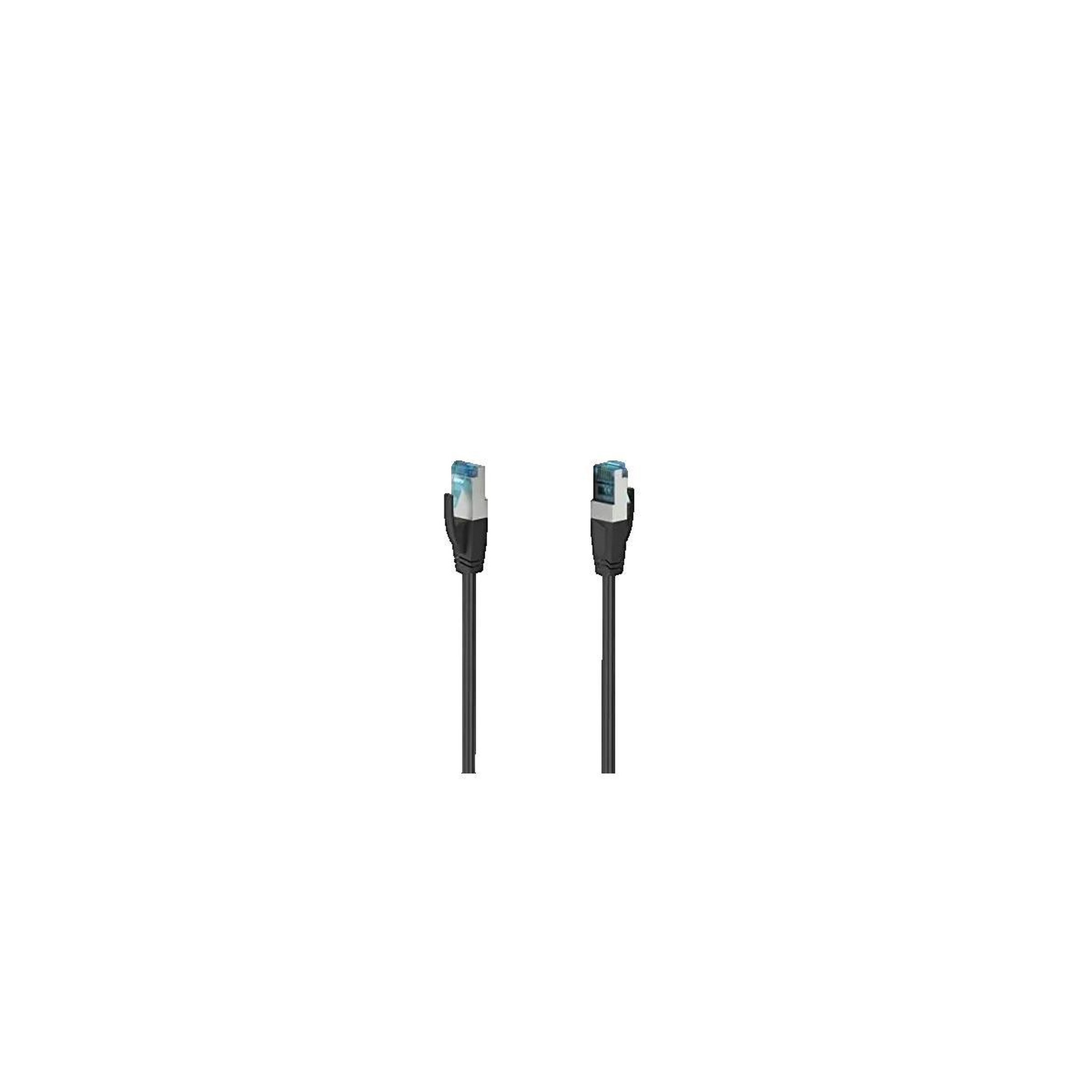 Hama Câble Réseau Hama 4047443444356 - RJ-45 (M) à RJ-45 (M) - 50cm - S/FTP - CAT 6a - Noir