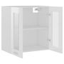 Voir la diapositive 5 : VIDAXL Armoire en verre suspendue Blanc brillant Bois d'ingenierie