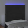 Voir la diapositive 3 : VIDAXL Tete de lit a LED Noir 90x5x118/128 cm Velours