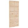 Voir la diapositive 2 : VIDAXL Porte de grange 90x208 cm bois massif de pin