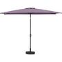 Voir la diapositive 3 : Habitat et Jardin Parasol jardin  Sol 2  - Rectangle - 2 x 3 m - Violet + Dalles à lester incluses