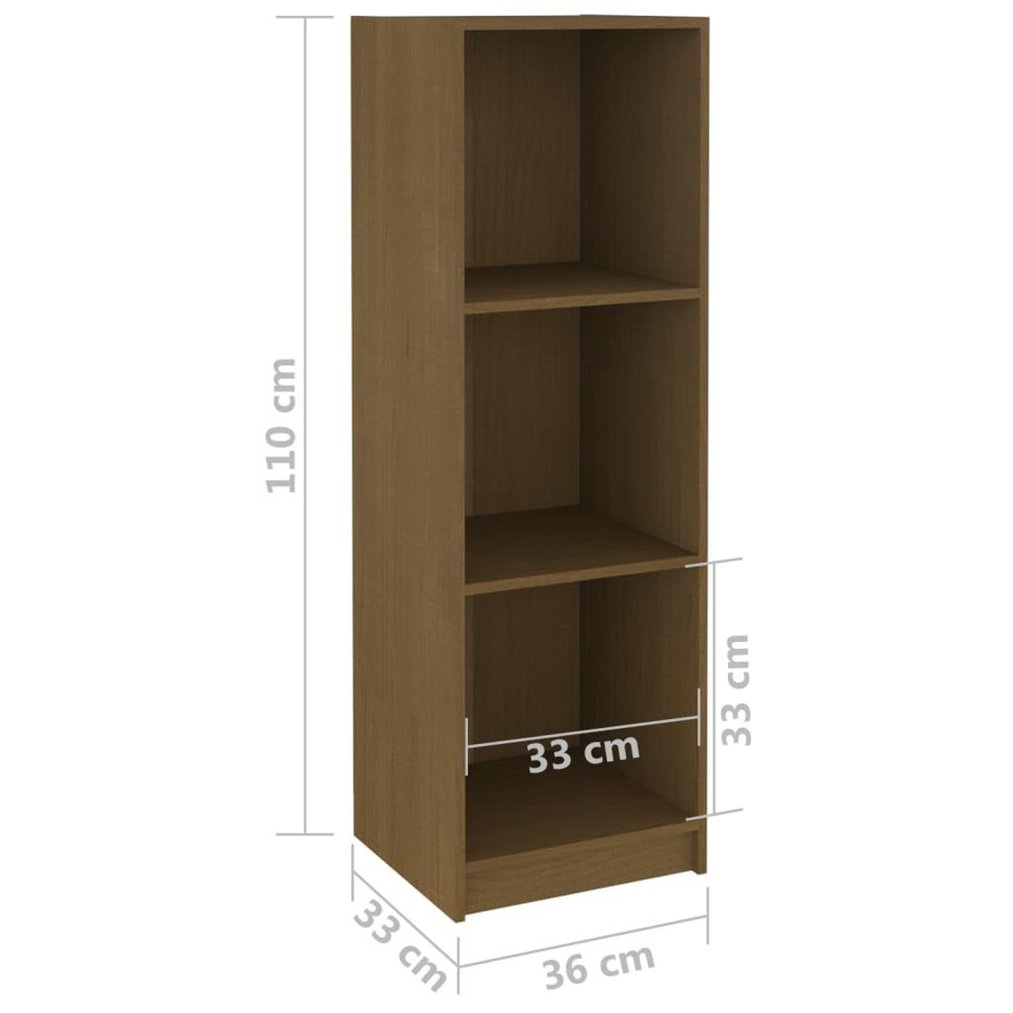 Voir la diapositive 6 : VIDAXL Bibliotheque/Separateur de piece Marron miel Bois de pin massif