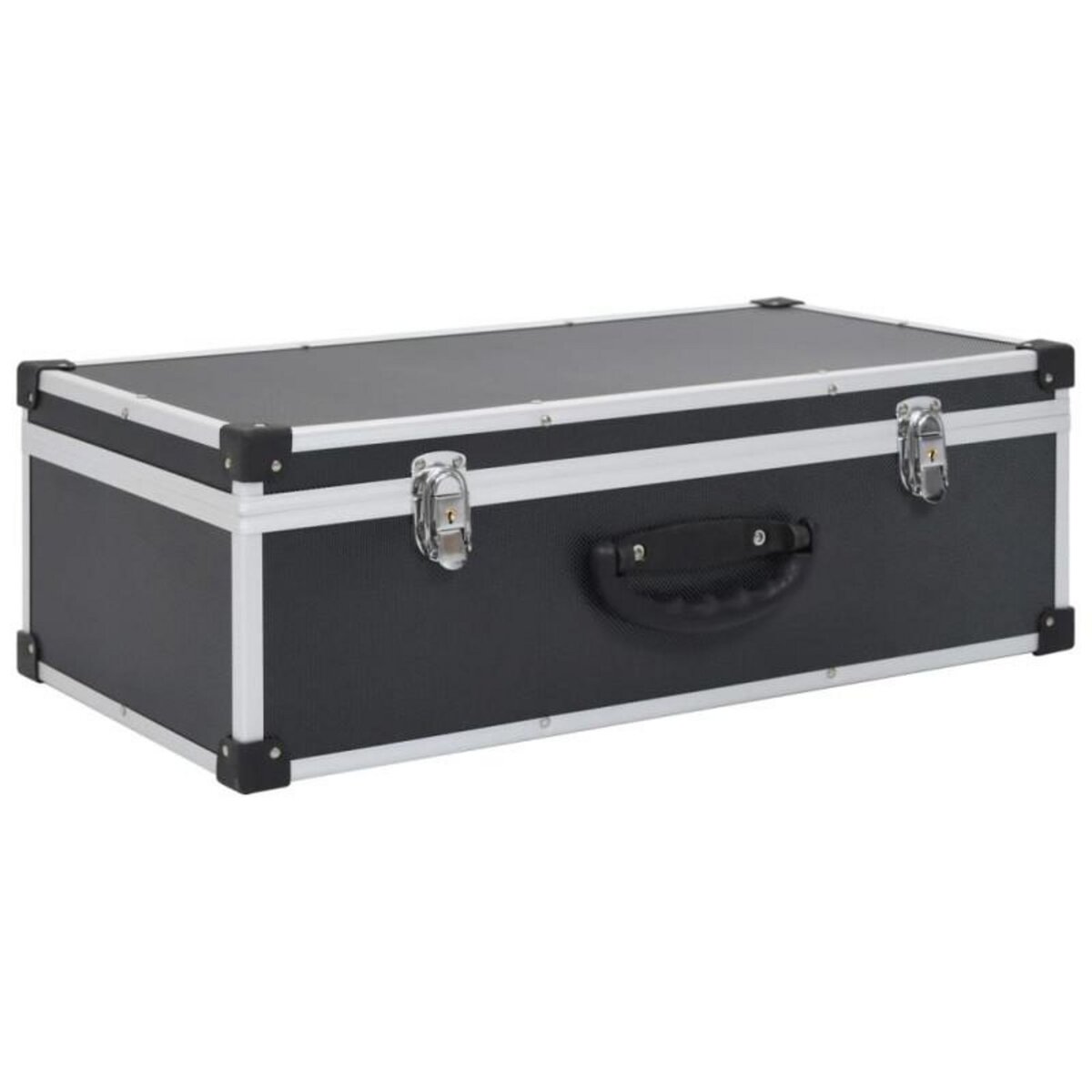 VIDAXL Étui de CD pour 80 CD Aluminium ABS Noir