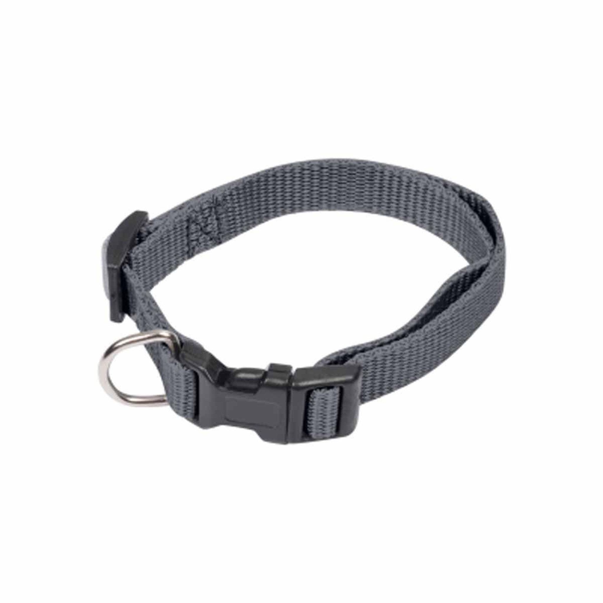 HOMEA Collier réglable chien  essentiel  30-45cm anthracite