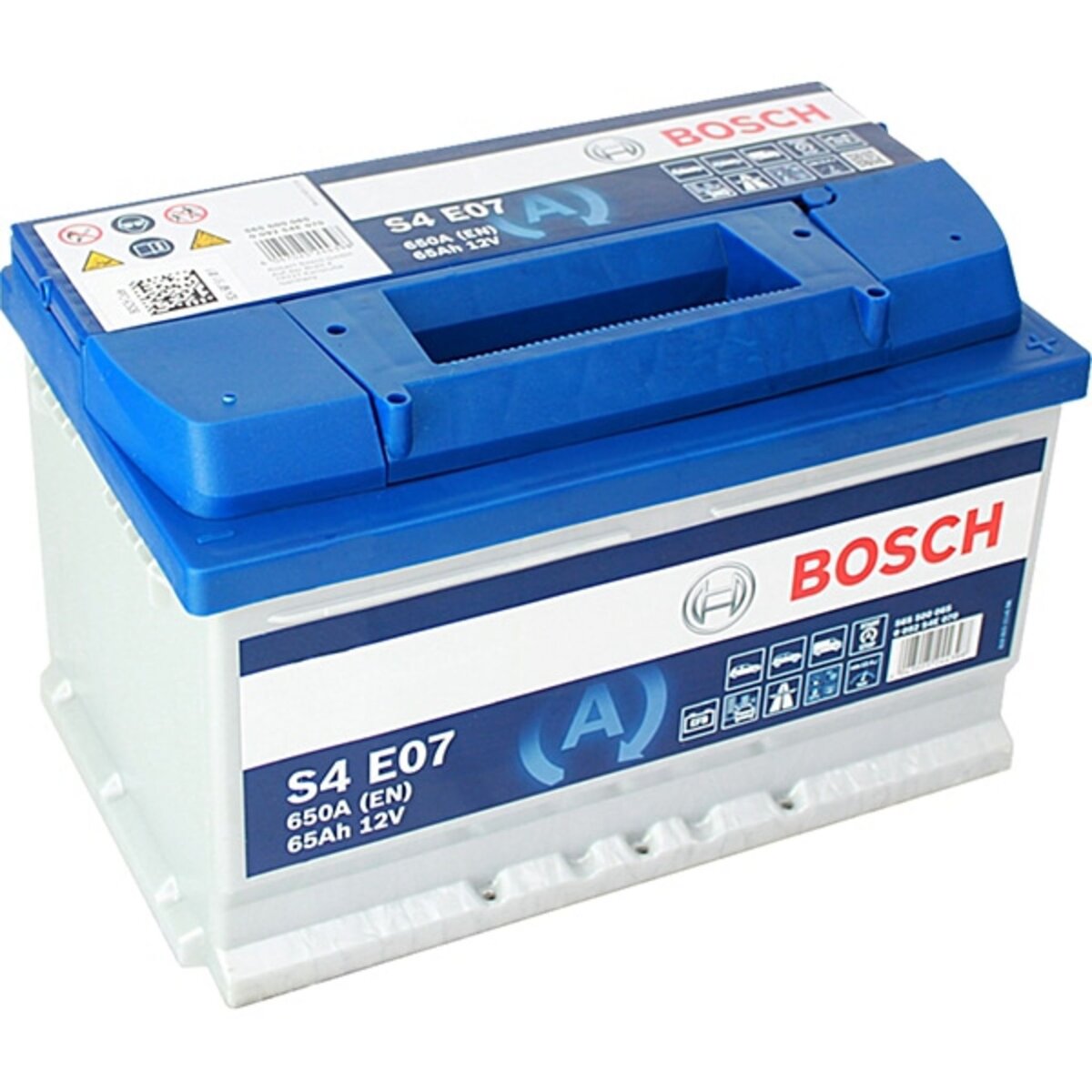 BOSCH Batterie Bosch Start & Stop S4E07 65Ah 650A BOSCH pas cher 