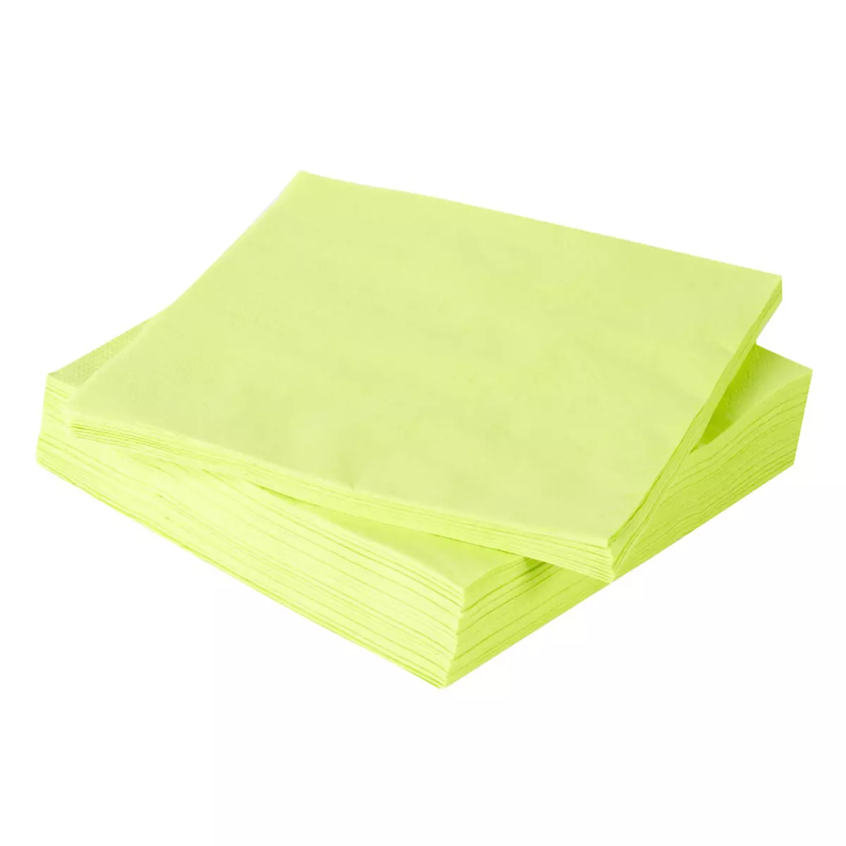 ACTUEL Lot de 100 serviettes en papier 33 cm 2 plis vert