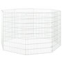 Voir la diapositive 4 : VIDAXL Enclos pour animaux en liberte 8 panneaux 54x80cm fer galvanise