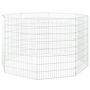 Voir la diapositive 4 : VIDAXL Enclos pour animaux en liberte 8 panneaux 54x80cm fer galvanise