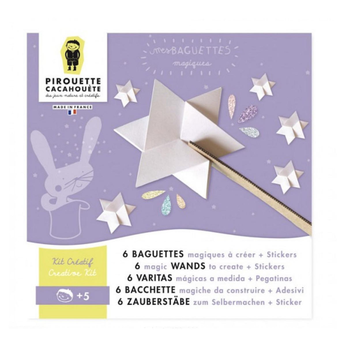PIROUETTE CACAHOUETE Kit creatif baguettes magiques -