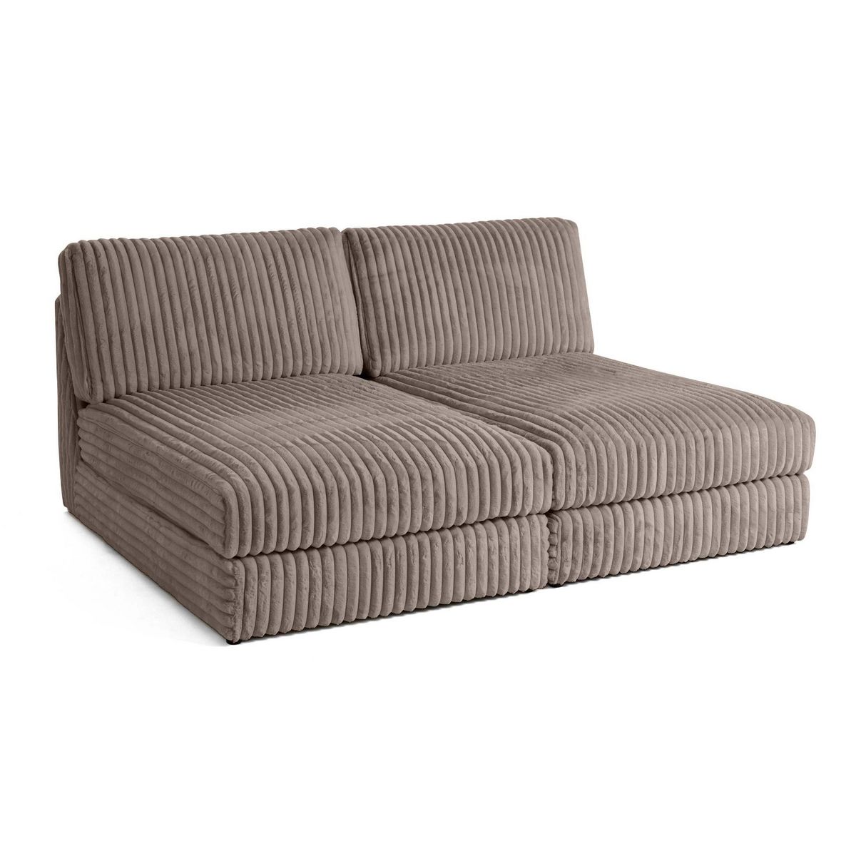 LISA DESIGN Jasper - canapé modulable 3 places - en fausse fourrure côtelée