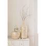 Voir la diapositive 2 : Paris Prix Vase Design en Bambou  Mosaïque  26cm Beige