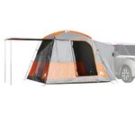 VIDAXL Tente de voiture 4 personnes gris et orange impermeable