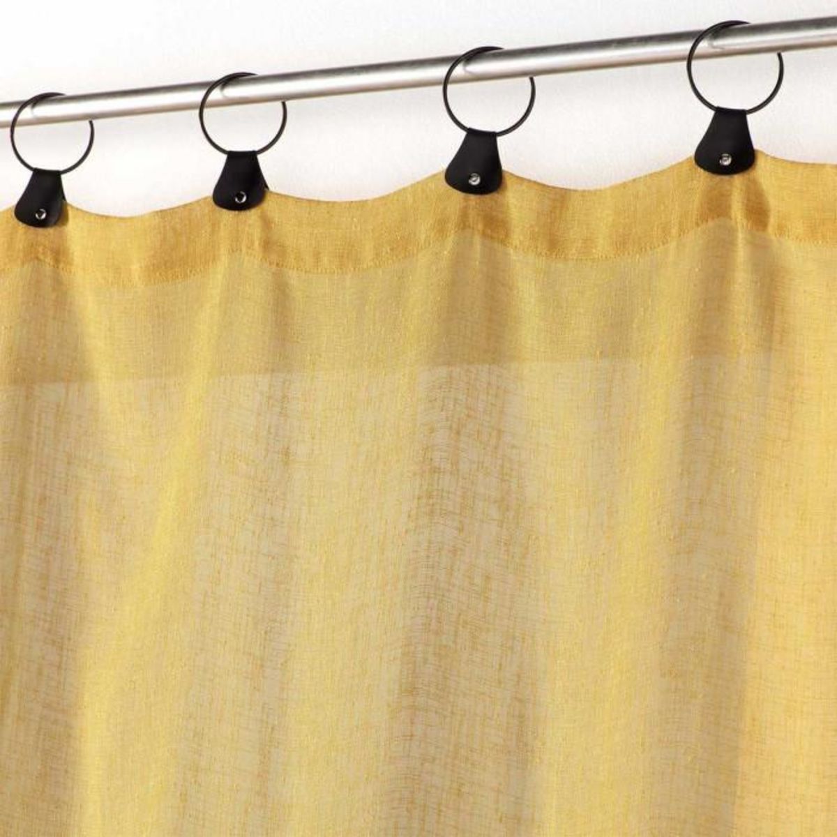 Paris Prix Rideau Voilage à Anneaux  Linka  140x240cm Jaune